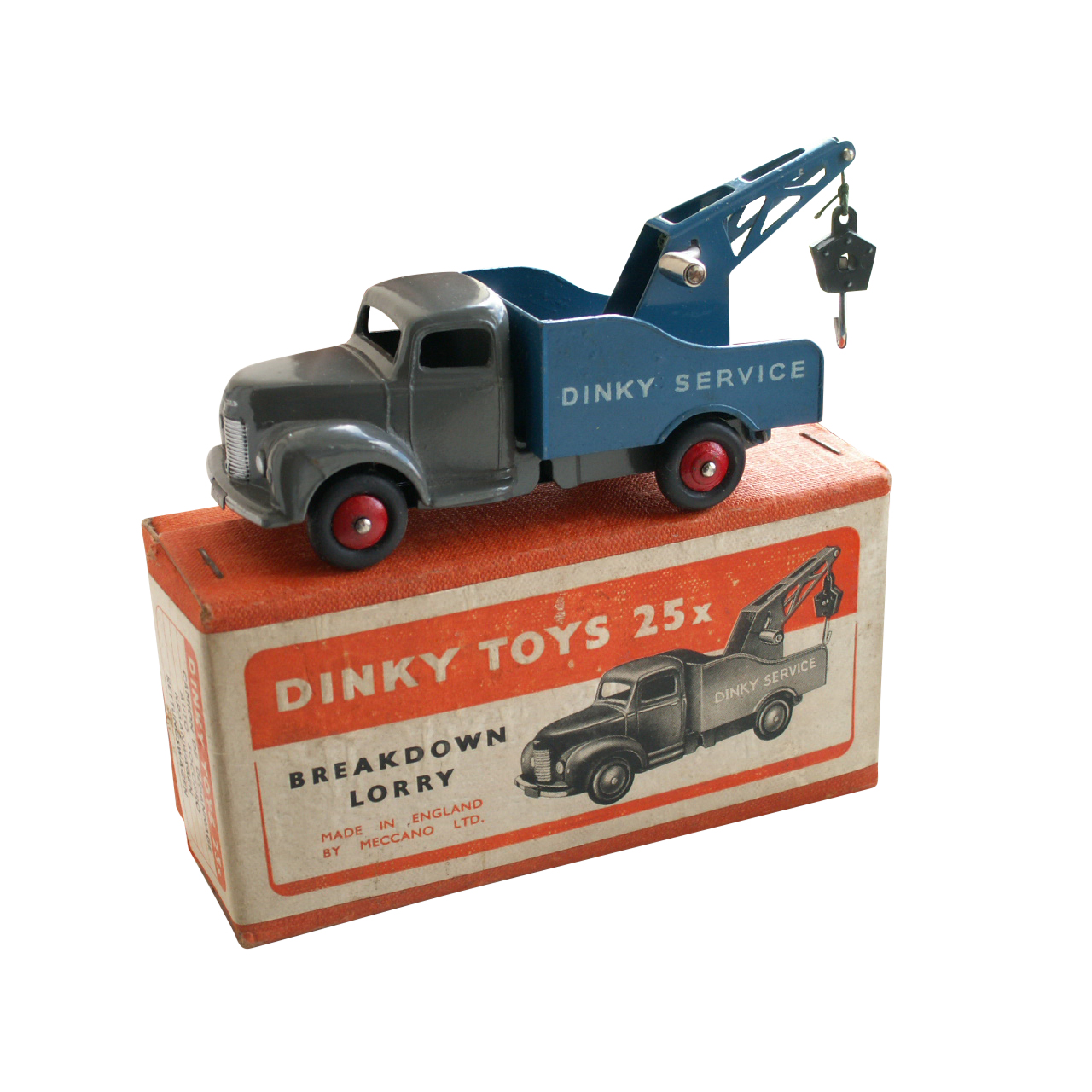 Dinky Toys Breakdown Truck 25X Blue Grey