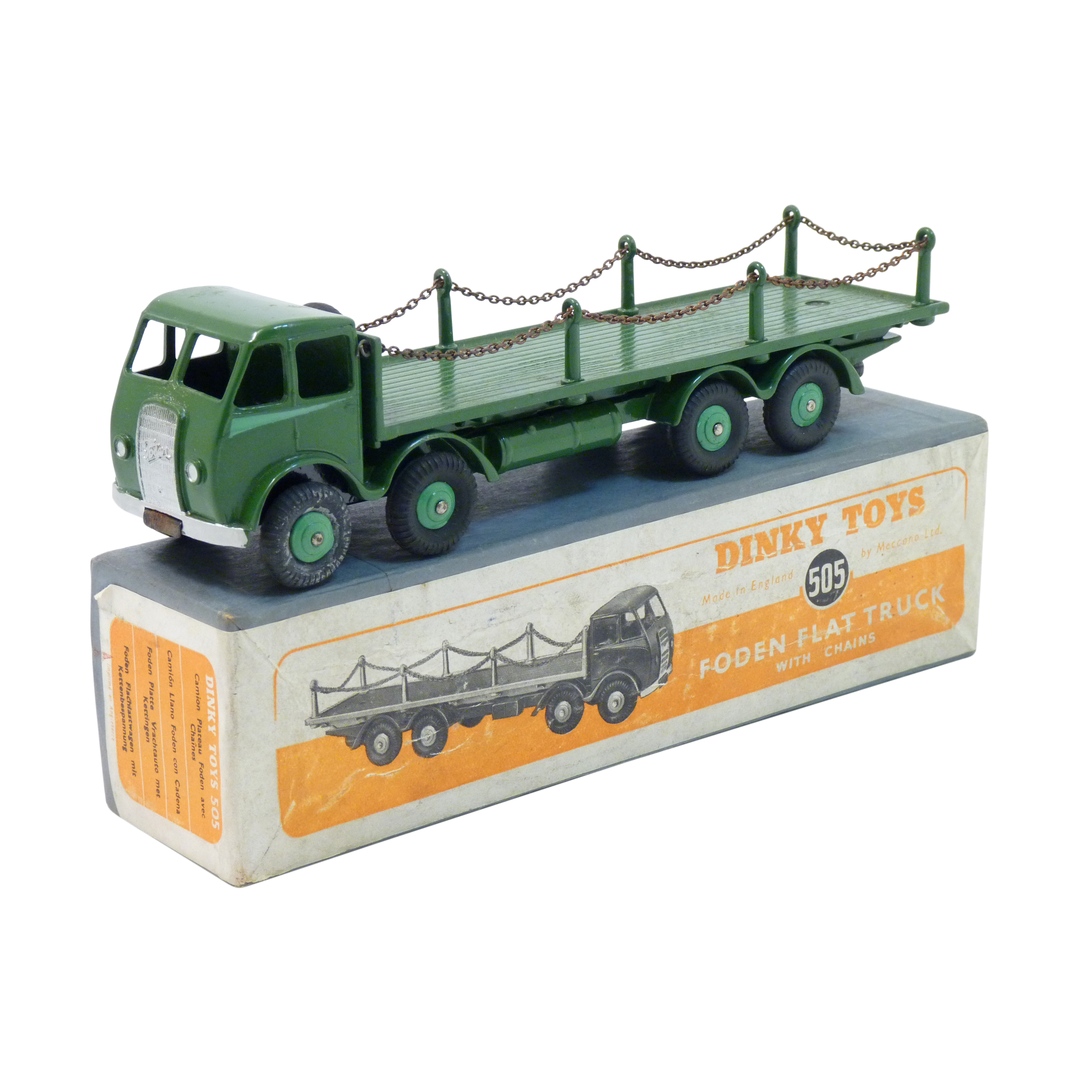 Dinky foden flat sale truck with chains